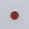 Quarzo Rosso Idrotermale Forma Tondo Sfaccetata A Mano Gemme Sciolte 8X4mm 1,45 Carati 1pz