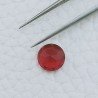 Quarzo Rosso Idrotermale Forma Tondo Sfaccetata A Mano Gemme Sciolte 8X4mm 1,45 Carati 1pz