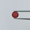 Quarzo Rosso Idrotermale Forma Tondo Sfaccetata A Mano Gemme Sciolte 8X4mm 1,45 Carati 1pz