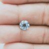 Topazio Azzurro Forma Tondo Sfaccetata A Mano Gemma Sciolte 8X3mm 2,35 Carati 1pz