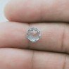 Topazio Azzurro Forma Tondo Sfaccetata A Mano Gemma Sciolte 8X3mm 2,35 Carati 1pz