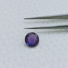 Ametista Africana Idrotermale Forma Tondo Sfaccetata A Mano Gemma Sciolte 8X3mm 1,15 Carati 1pz