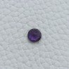 Ametista Africana Idrotermale Forma Tondo Sfaccetata A Mano Gemma Sciolte 8X3mm 1,15 Carati 1pz