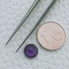 Ametista Africana Idrotermale Forma Tondo Sfaccetata A Mano Gemma Sciolte 8X3mm 1,15 Carati 1pz