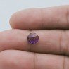 Ametista Africana Idrotermale Forma Tondo Sfaccetata A Mano Gemma Sciolte 8X3mm 1,15 Carati 1pz