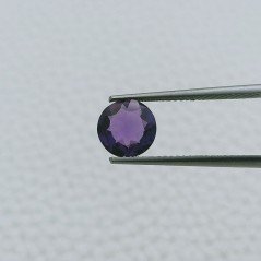 Ametista Africana Idrotermale Forma Tondo Sfaccetata A Mano Gemma Sciolte 8X3mm 1,15 Carati 1pz