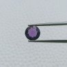 Ametista Africana Idrotermale Forma Tondo Sfaccetata A Mano Gemma Sciolte 8X3mm 1,15 Carati 1pz
