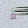 Calcedonio Rosa Idrotermale Forma Tondo Sfaccetata A Mano Gemme Sciolte 8X4mm 1,55 Carati 1pz