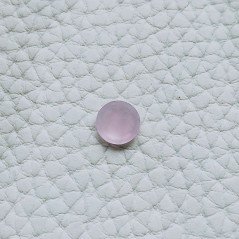 Calcedonio Rosa Idrotermale Forma Tondo Sfaccetata A Mano Gemme Sciolte 8X4mm 1,55 Carati 1pz