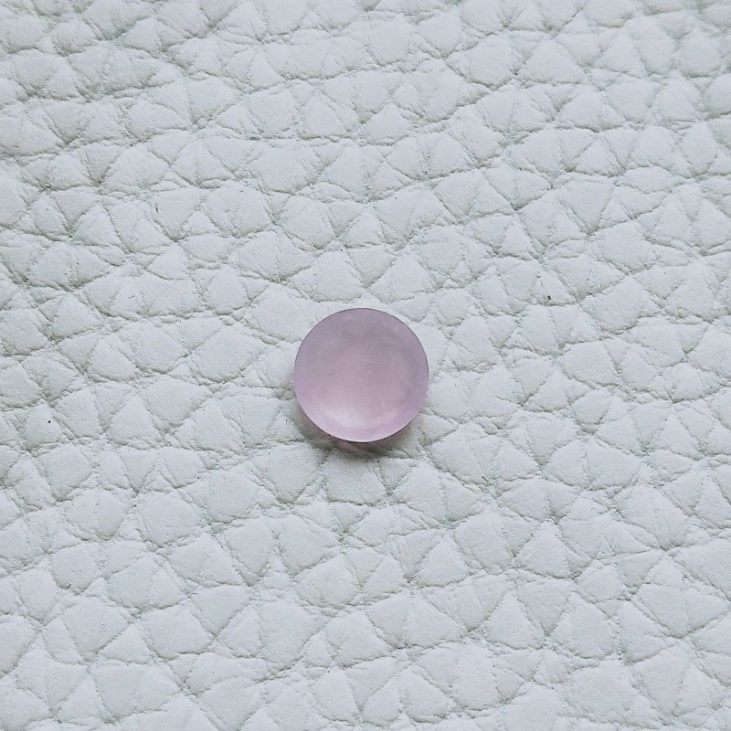 Calcedonio Rosa Idrotermale Forma Tondo Sfaccetata A Mano Gemme Sciolte 8X4mm 1,55 Carati 1pz