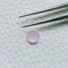 Calcedonio Rosa Idrotermale Forma Tondo Sfaccetata A Mano Gemme Sciolte 8X4mm 1,55 Carati 1pz