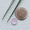 Calcedonio Rosa Idrotermale Forma Tondo Sfaccetata A Mano Gemme Sciolte 8X4mm 1,55 Carati 1pz