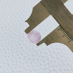 Calcedonio Rosa Idrotermale Forma Tondo Sfaccetata A Mano Gemme Sciolte 8X4mm 1,55 Carati 1pz