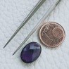 Ametista Africana Idrotermale Taglio Briolette Sfaccetata A Mano Gemme Sciolte 13X9X4mm 3,95 Carati 1pz