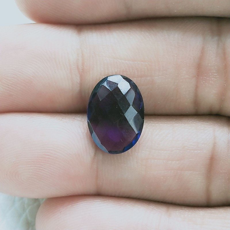 Ametista Africana Idrotermale Taglio Briolette Sfaccetata A Mano Gemme Sciolte 13X9X4mm 3,95 Carati 1pz
