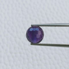 Ametista Africana Tondo Sfaccettato A Mano Mezzo Forato 8mm 3,50 Carati 1pz