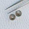 Quarzo Fume Tondo Sfaccettato A Mano Mezzo Forato 8mm 3,75 Carati 1pz
