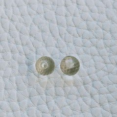 Quarzo Limone Tondo Sfaccettato A Mano Mezzo Forato 6mm 1,40 Carati 1pz