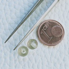 Quarzo Limone Tondo Sfaccettato A Mano Mezzo Forato 6mm 1,40 Carati 1pz