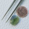 Tormalina Verde Idrotermale Taglio Briolette Sfaccetata A Mano Gemme Sciolte 14X11X4mm 5,10 Carati 1pz