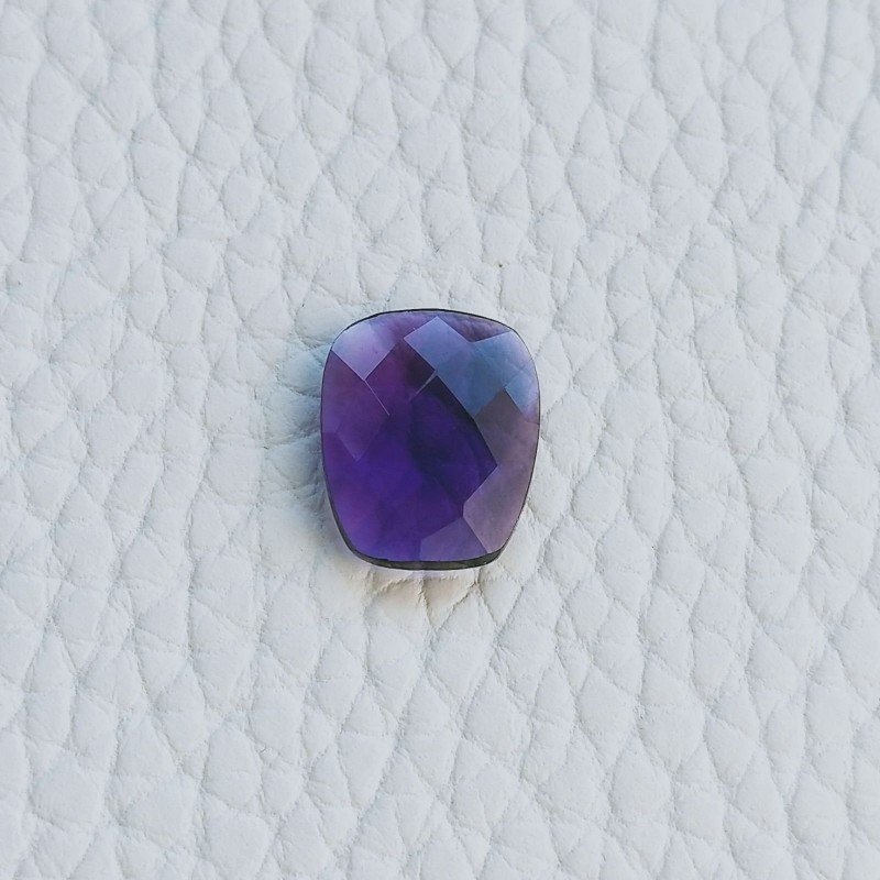 Ametista Africana Idrotermale Taglio Briolette Sfaccetata A Mano Gemme Sciolte 14X11X4mm 5,15 Carati 1pz