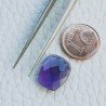 Ametista Africana Idrotermale Taglio Briolette Sfaccetata A Mano Gemme Sciolte 14X11X4mm 5,15 Carati 1pz