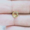Quarzo Citrino Idrotermale Taglio Tondo Sfaccetata A Mano Gemme Sciolte 7mm 1,10 Carati 1pz