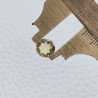 Quarzo Citrino Idrotermale Taglio Tondo Sfaccetata A Mano Gemme Sciolte 7mm 1,10 Carati 1pz
