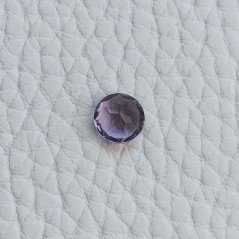 Gemma Sciolta di Ametista Rosa di Francia, Taglio Tondo Sfaccettato a Mano, 7 mm, 1,15 ct