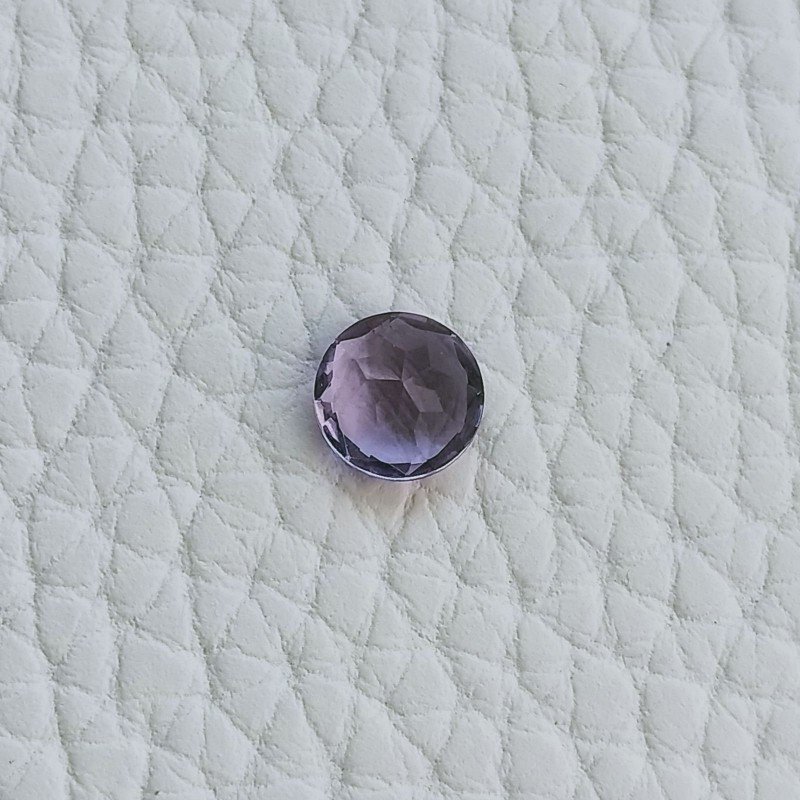 Ametista Rosa Di Francia Forma Tondo Sfaccetata A Mano Gemme Sciolte 7mm 1,15 Carati 1pz