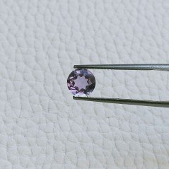 Gemma Sciolta di Ametista Rosa di Francia, Taglio Tondo Sfaccettato a Mano, 7 mm, 1,15 ct