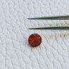 Quarzo Rosso Idrotermale Forma Tondo Sfaccetata A Mano Gemme Sciolte 7X4mm 1,15 Carati 1pz