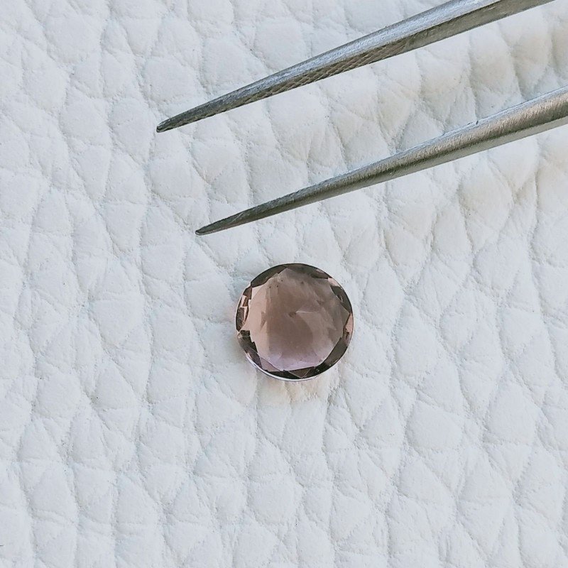 Rodolite Idrotermale Forma Tondo Sfaccetata A Mano Gemme Sciolte 7mm 1,10 Carati 1pz