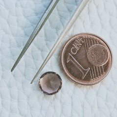 Rodolite Idrotermale Forma Tondo Sfaccetata A Mano Gemme Sciolte 7mm 1,10 Carati 1pz