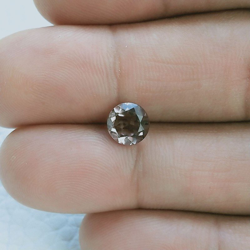 Rodolite Idrotermale Forma Tondo Sfaccetata A Mano Gemme Sciolte 7mm 1,10 Carati 1pz