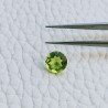 Quarzo Peridoto Idrotermale Taglio Tondo Sfaccetata A Mano Gemme Sciolte 7mm 1,10 Carati 1pz