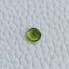 Quarzo Peridoto Idrotermale Taglio Tondo Sfaccetata A Mano Gemme Sciolte 7mm 1,10 Carati 1pz