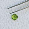 Quarzo Peridoto Idrotermale Taglio Tondo Sfaccetata A Mano Gemme Sciolte 7mm 1,10 Carati 1pz