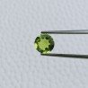Quarzo Peridoto Idrotermale Taglio Tondo Sfaccetata A Mano Gemme Sciolte 7mm 1,10 Carati 1pz