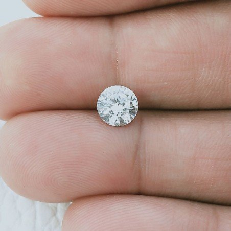 Zircone Forma Tondo Sfaccetata A Mano Gemme Sciolte 6X3mm 1,75 Carati 1pz