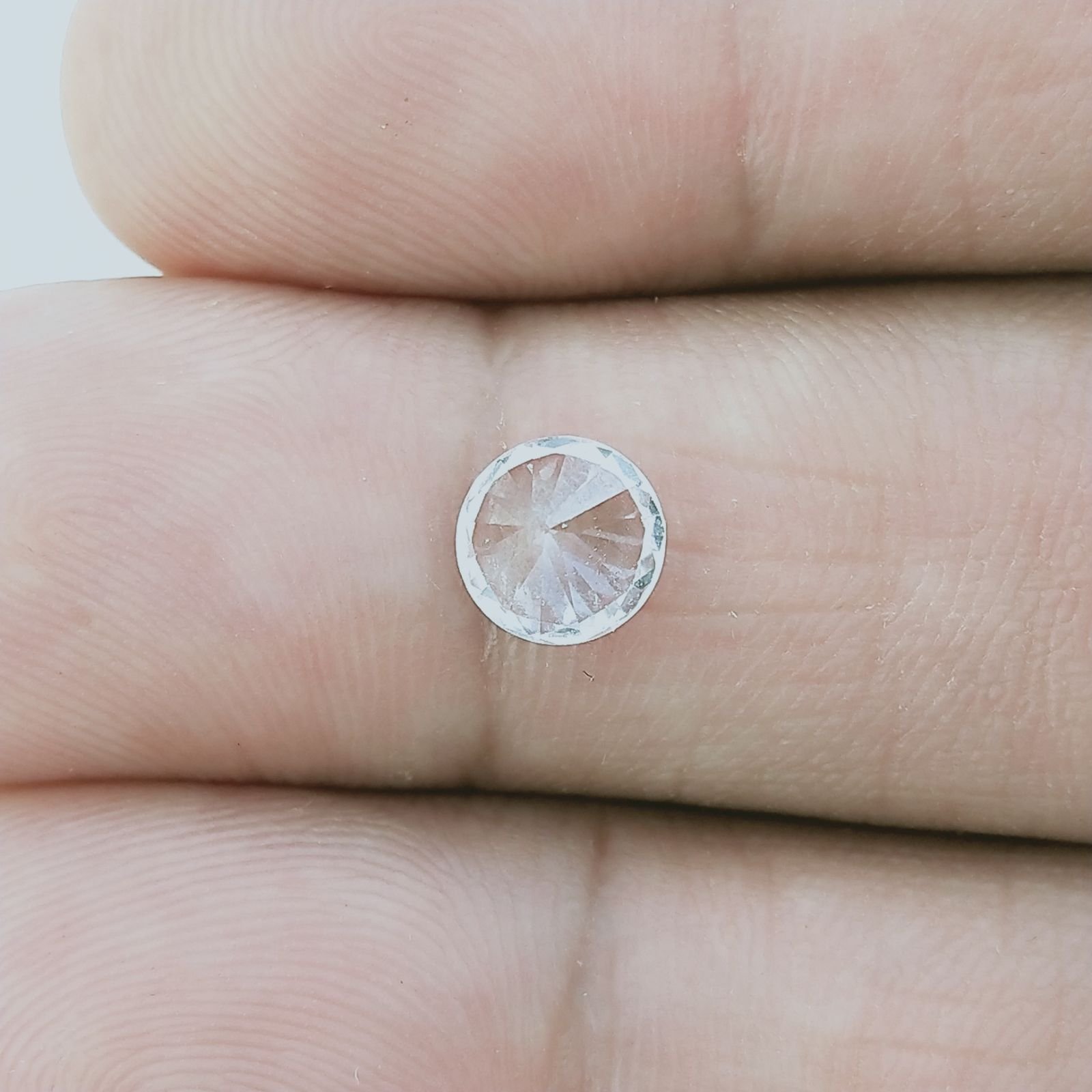 Zircone Forma Tondo Sfaccetata A Mano Gemme Sciolte 6X3mm 1,75 Carati 1pz