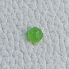 Calcedonio Forma Tondo Sfaccetata A Mano Gemme Sciolte 7X3mm 1,25 Carati 1pz