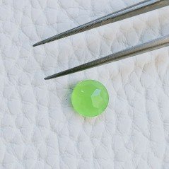 Calcedonio Forma Tondo Sfaccetata A Mano Gemme Sciolte 7X3mm 1,25 Carati 1pz