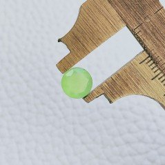 Calcedonio Forma Tondo Sfaccetata A Mano Gemme Sciolte 7X3mm 1,25 Carati 1pz
