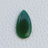 Onice Verde Idrotermale Taglio Goccia Liscia A Mano Forato 27X14X4mm 11,55 Carati 1pz