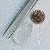 Quarzo Rosa Taglio Goccia Liscia A Mano Forato 27X14X4mm 13,55 Carati 1pz