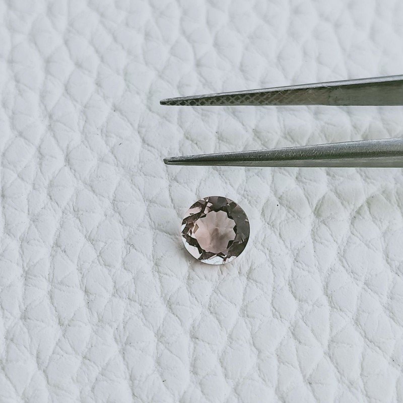 Rodolite Idrotermale Taglio Tondo Sfaccetata A Mano Gemme Sciolte 5mm 0,65 Carati 1pz