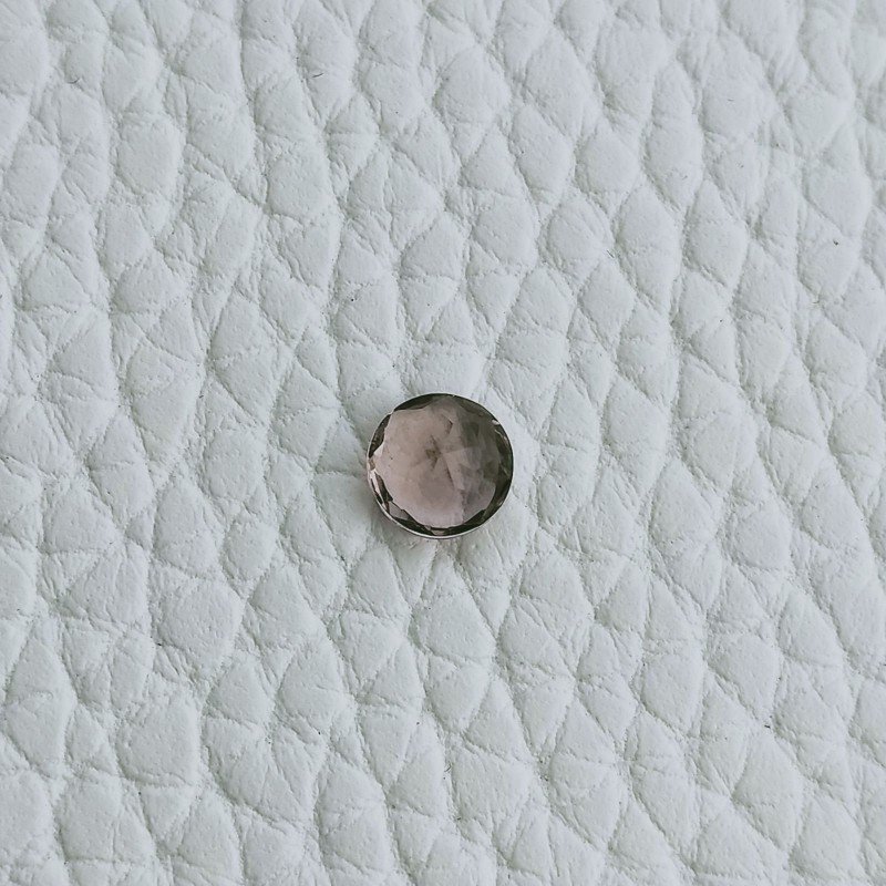 Rodolite Idrotermale Taglio Tondo Sfaccetata A Mano Gemme Sciolte 5mm 0,65 Carati 1pz