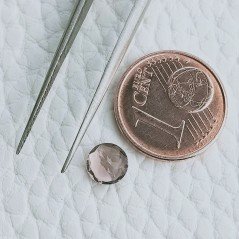 Rodolite Idrotermale Taglio Tondo Sfaccetata A Mano Gemme Sciolte 5mm 0,65 Carati 1pz