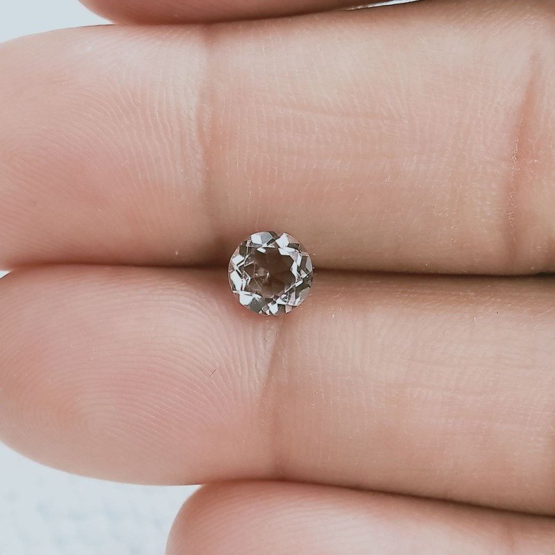 Rodolite Idrotermale Taglio Tondo Sfaccetata A Mano Gemme Sciolte 5mm 0,65 Carati 1pz